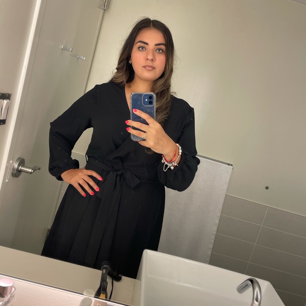 Short black dress
